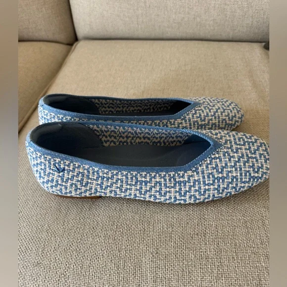 Vivaia Square toe flats Margot Sz.39.5 8.5/9 - Picture 2 of 9